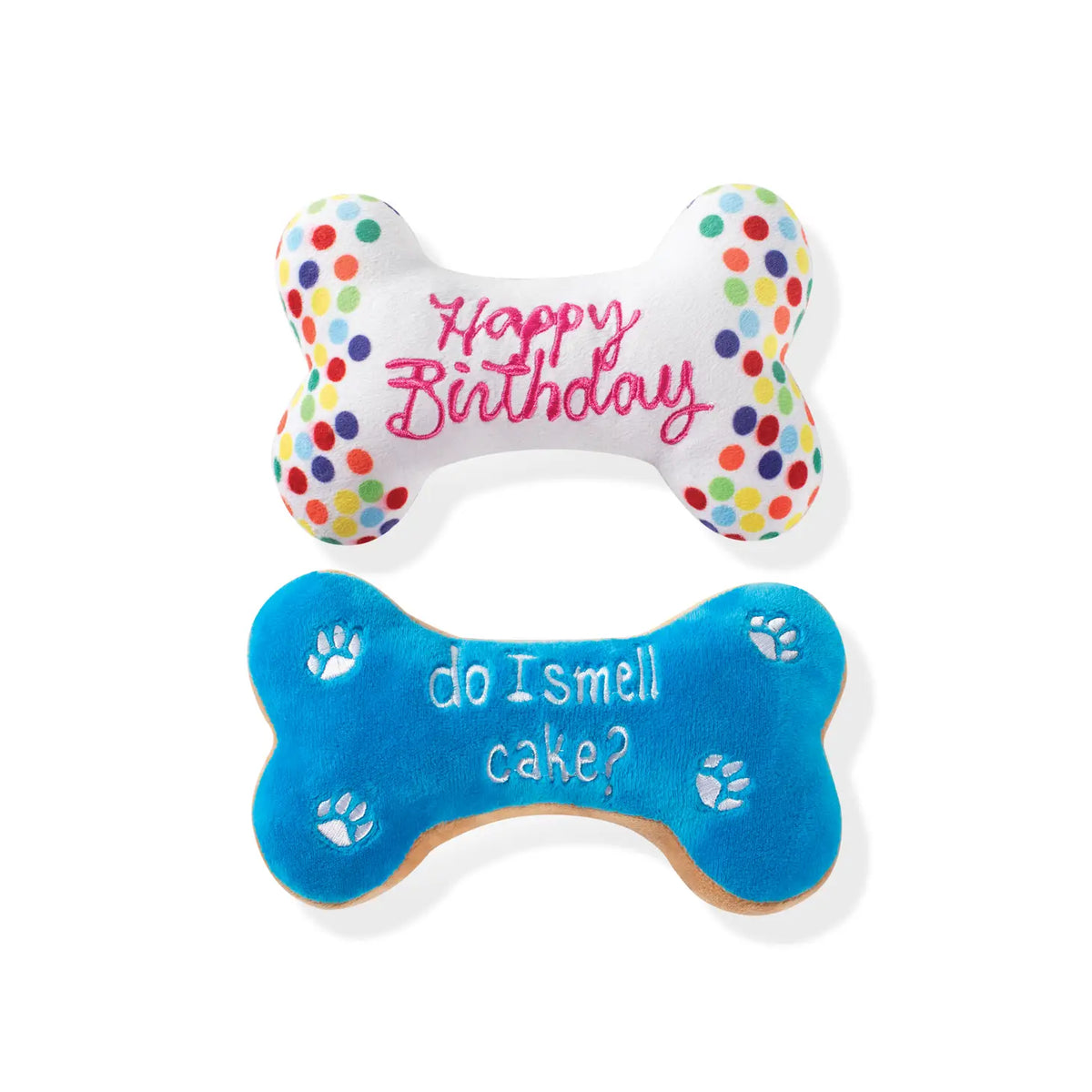 Birthday Bone Plush Dog Toy