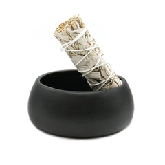 Black Ceramic Palo Santo Burner Bowl