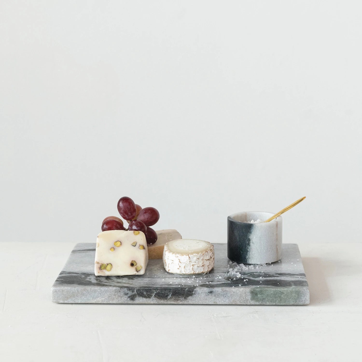 Black Marble Salt Cellar Set