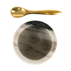 Black Marble Salt Cellar Set