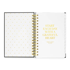 2025 Black Small Spiral Planner