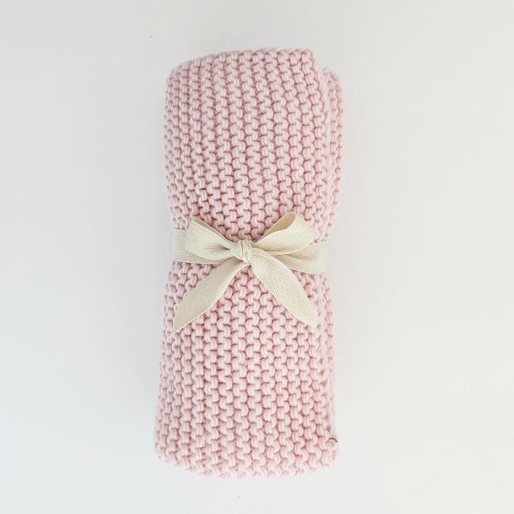 Garter Stitch Knit Baby Blanket