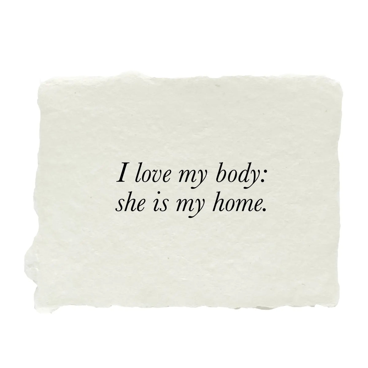 My Body, My Home Mini Art Print