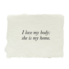 My Body, My Home Mini Art Print