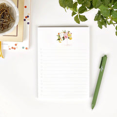 Hobnail Bouquet Checklist Notepad