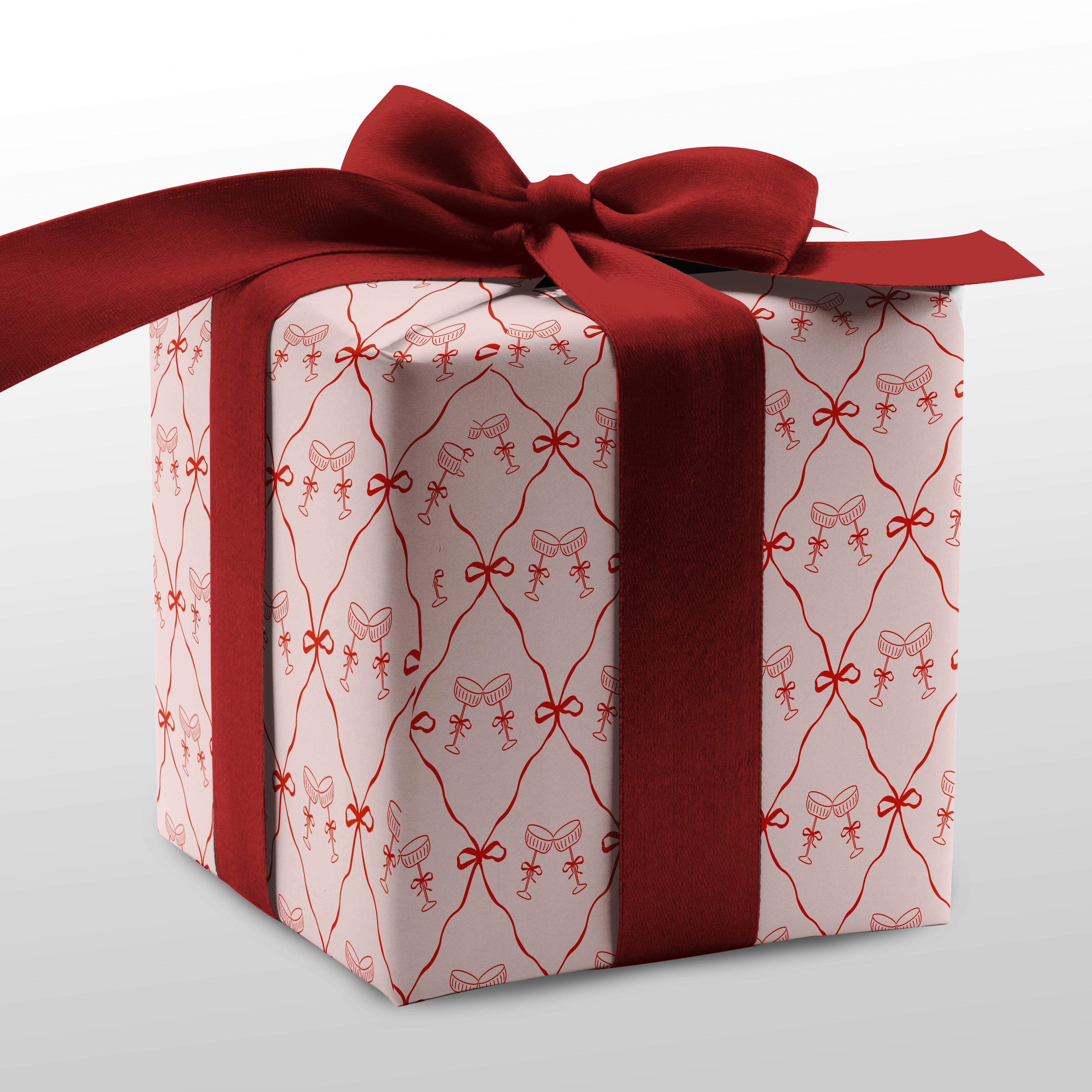 Bows & Bubbly Gift Wrap Sheet