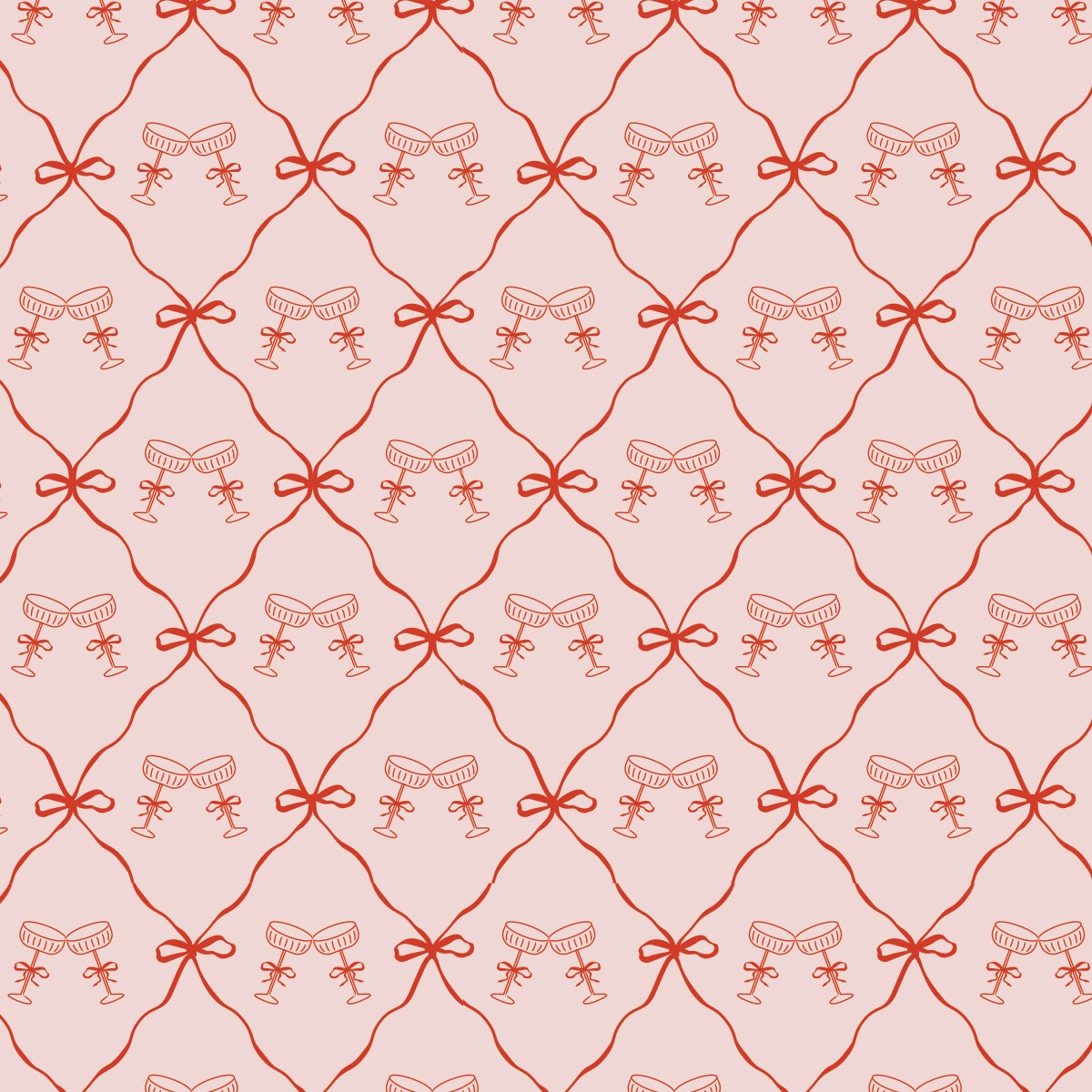 Bows & Bubbly Gift Wrap Sheet