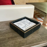 Black Marble Napkin Holder
