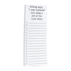 I Mean Business List Pad