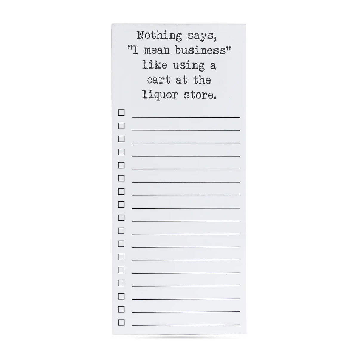 I Mean Business List Pad