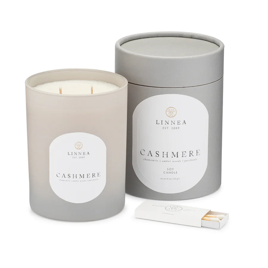 Cashmere 2-Wick Candle with Plantable Cover