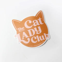 Cat Lady Club Vinyl Sticker