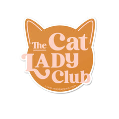 Cat Lady Club Vinyl Sticker