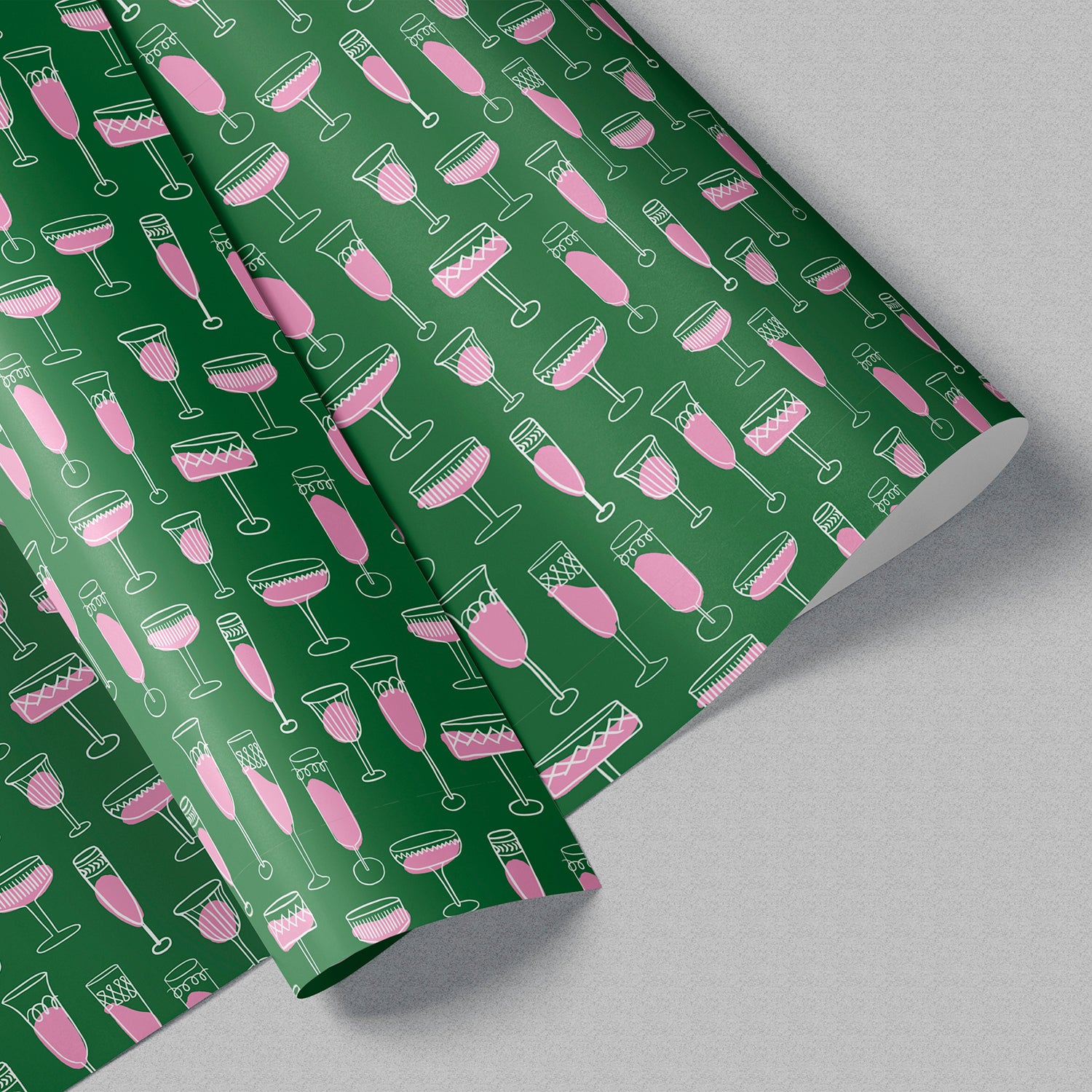 Champagne Wishes Gift Wrap Sheet