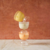 Coupe Glass Candle - Champagne