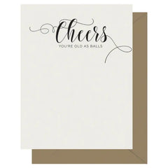 Cheers - Crass Calligraphy Letterpress Card