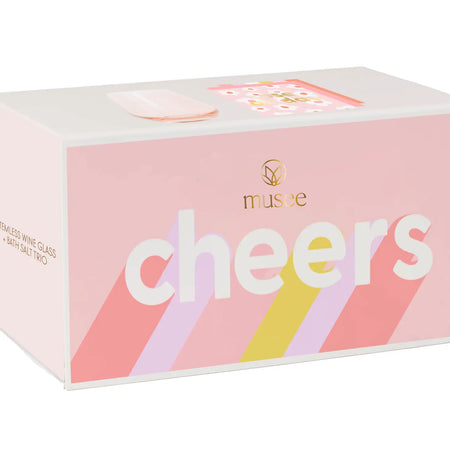 Cheers - Wine Glass + Bath Salts Set