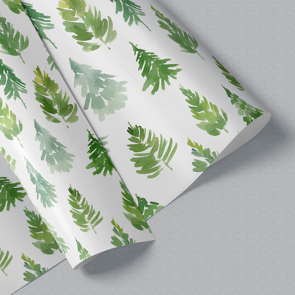 Watercolor Trees Gift Wrap Sheet