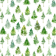 Watercolor Trees Gift Wrap Sheet