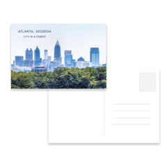 Atlanta City In A Forest Postcard