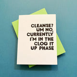 No Cleanse Card