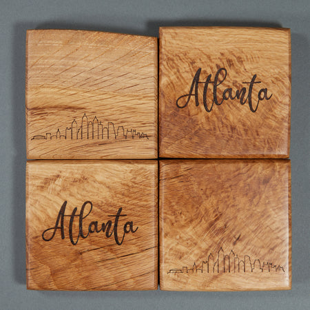 Reclaimed Atlanta Wood Coasters