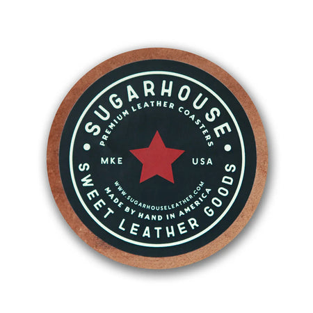 Bourbon Will Do Leather Coaster