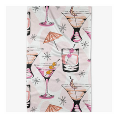 Cocktail Hour Tea Towel