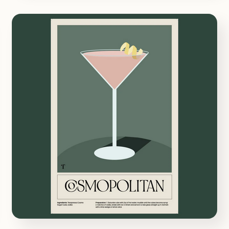 Cocktail Recipe Posters