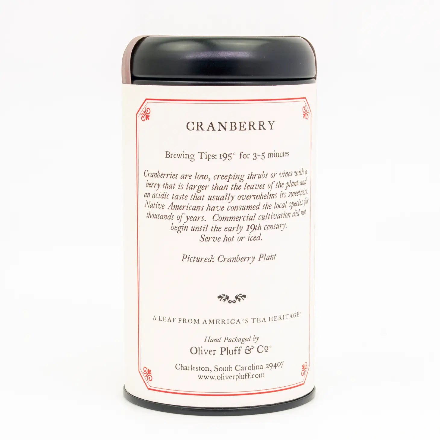 Cranberry Teabags in Signature Tea Tin