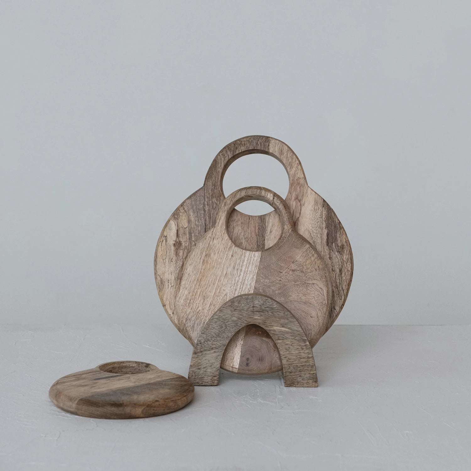 Mango Wood Serving Board Set