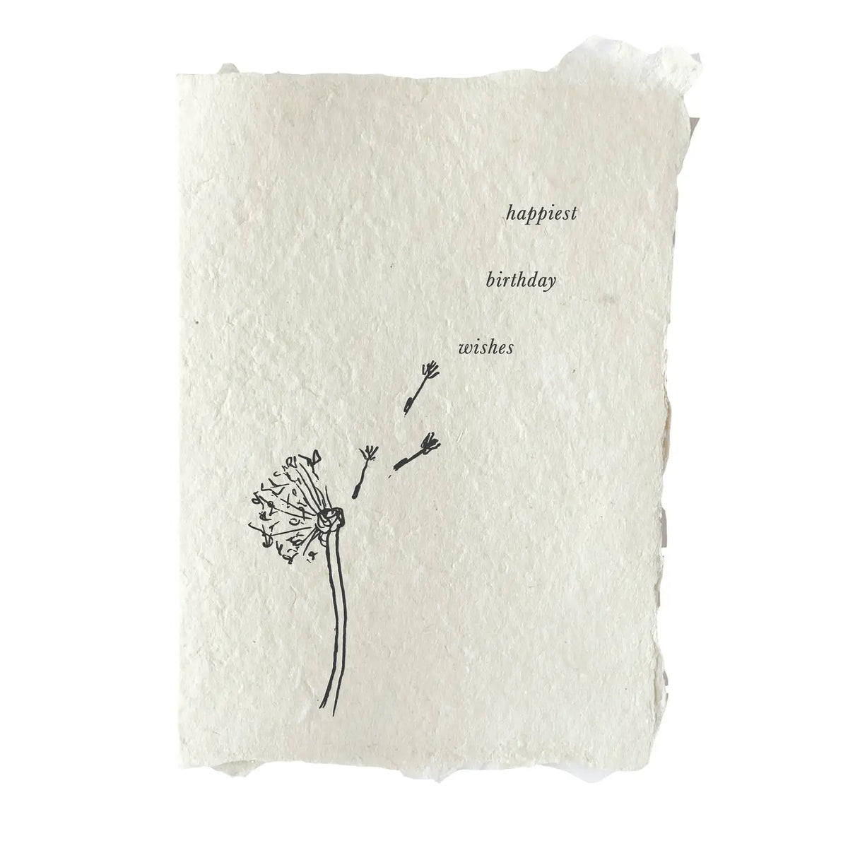 Happiest Birthday Wishes Dandelion Card