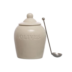 Debossed Olive Jar