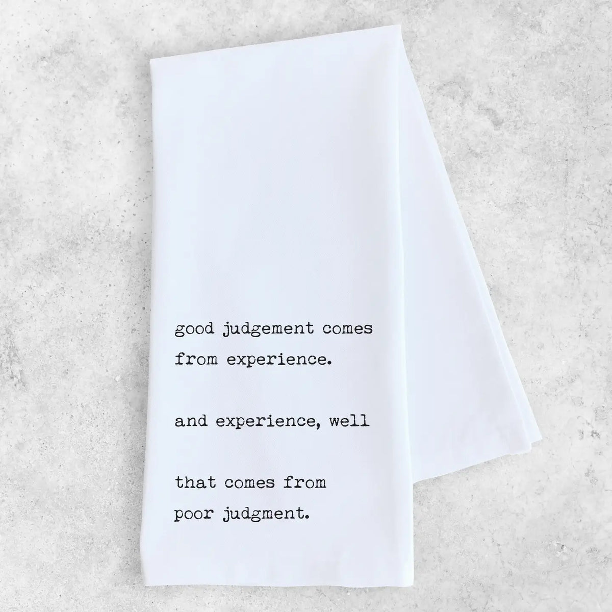 Poor Judgement - Tea Towel