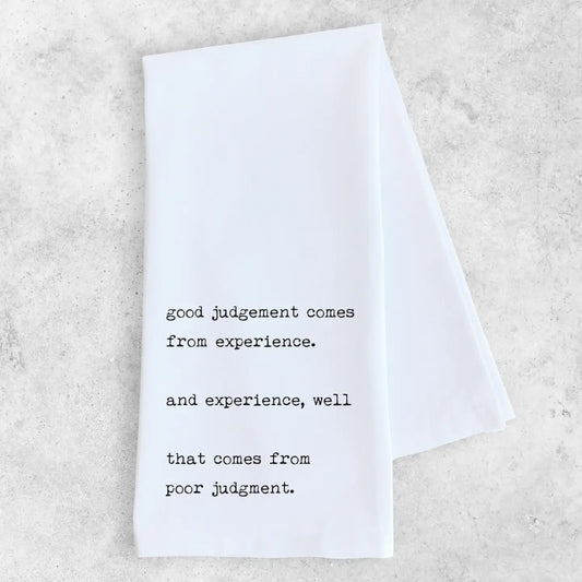 Poor Judgement - Tea Towel 1440