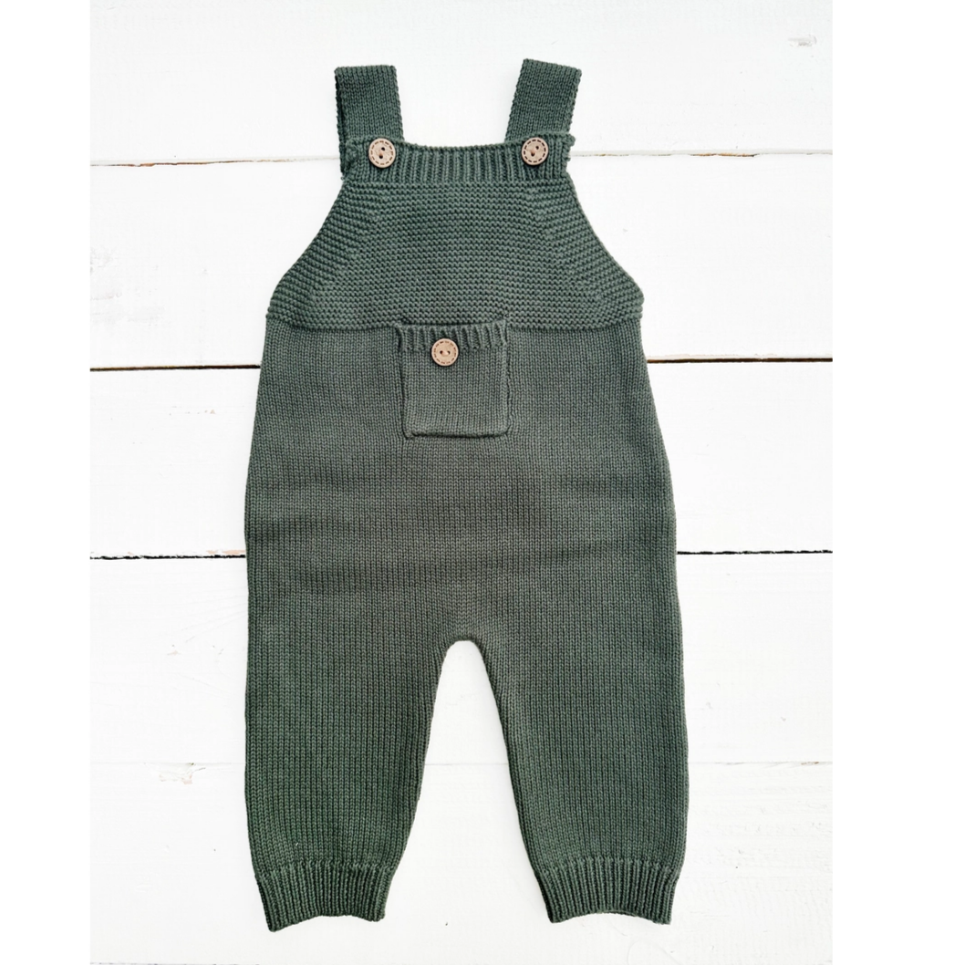 Ezra Knit Baby Overalls