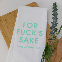 For F* Sake Tea Towel