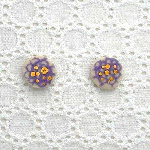 Calico Stud Earrings