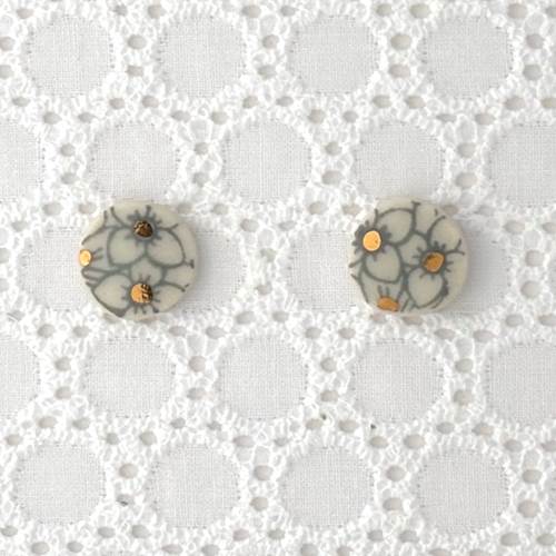 Calico Stud Earrings