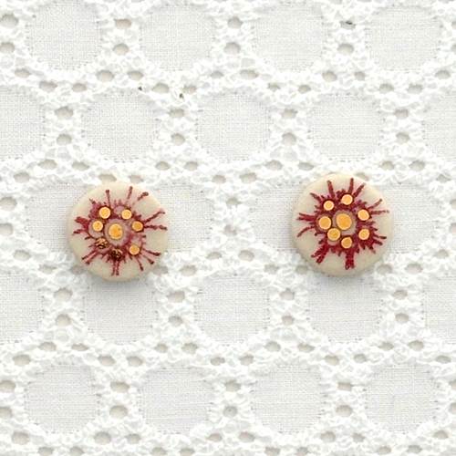 Calico Stud Earrings