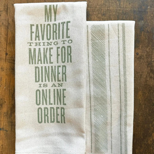 My Favorite Thing To Make For Dinner- Kitchen Towel 1427