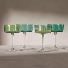 Gems Jade Champagne/Cocktail Glass