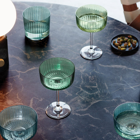 Gems Jade Champagne/Cocktail Glass