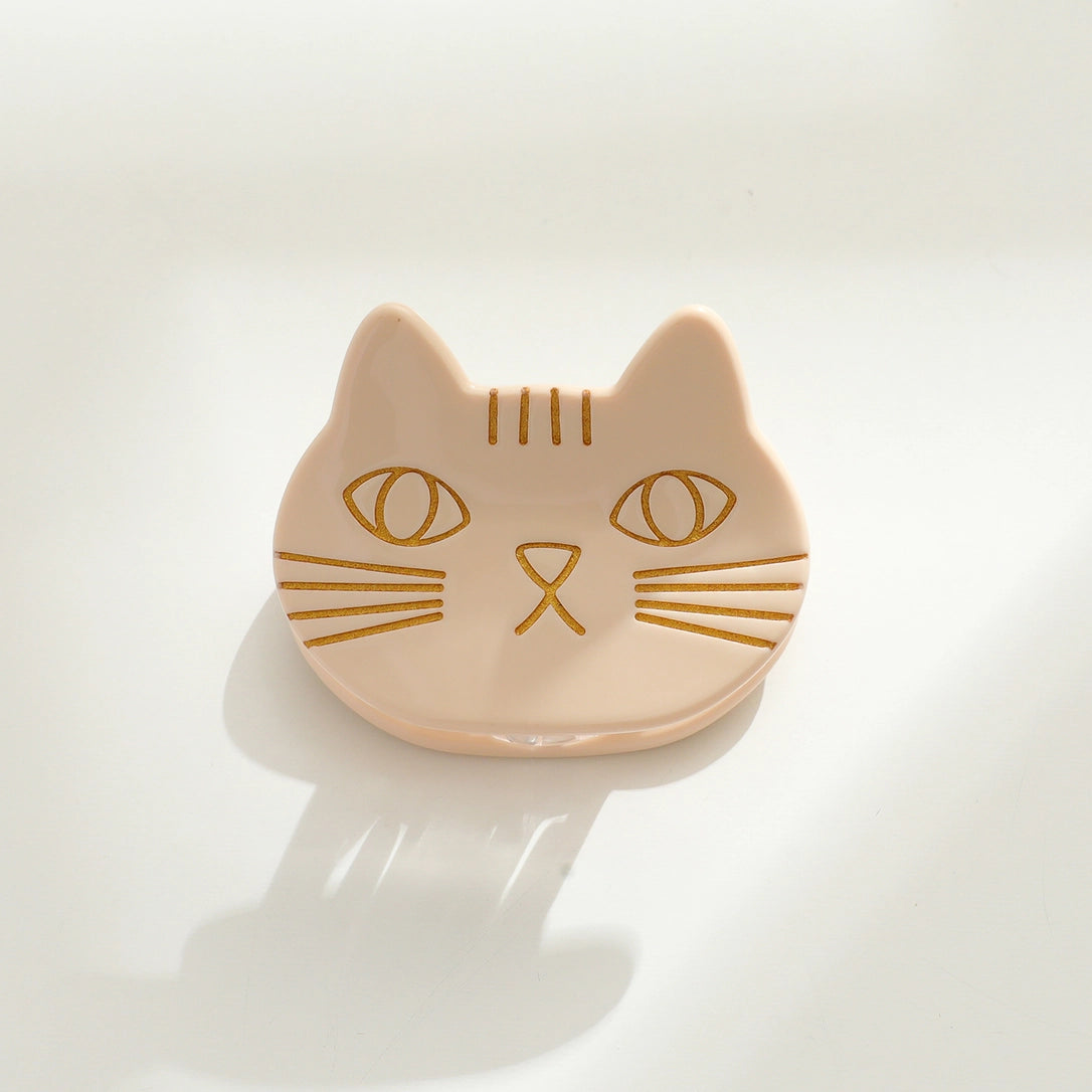 Ginger Small Cat Face Hair Clip