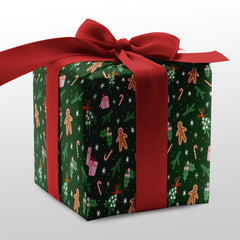 Gingerbread Confetti Gift Wrap Sheet