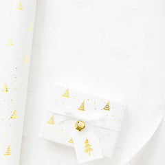 Gold Tree Gift Wrap Sheet