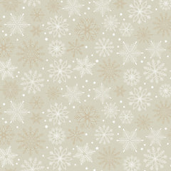 Golden Snowflakes Gift Wrap Sheet