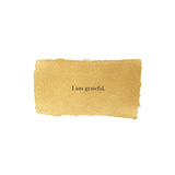 I Am Grateful - Affirmation Card