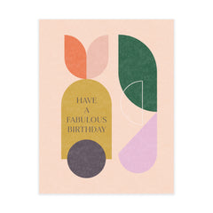 Geo Fabulous Birthday Card