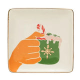 Square Stoneware Holiday Dish